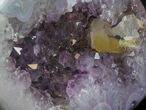 Amethyst Geode With Calcite & Agate - Uruguay #33817-1